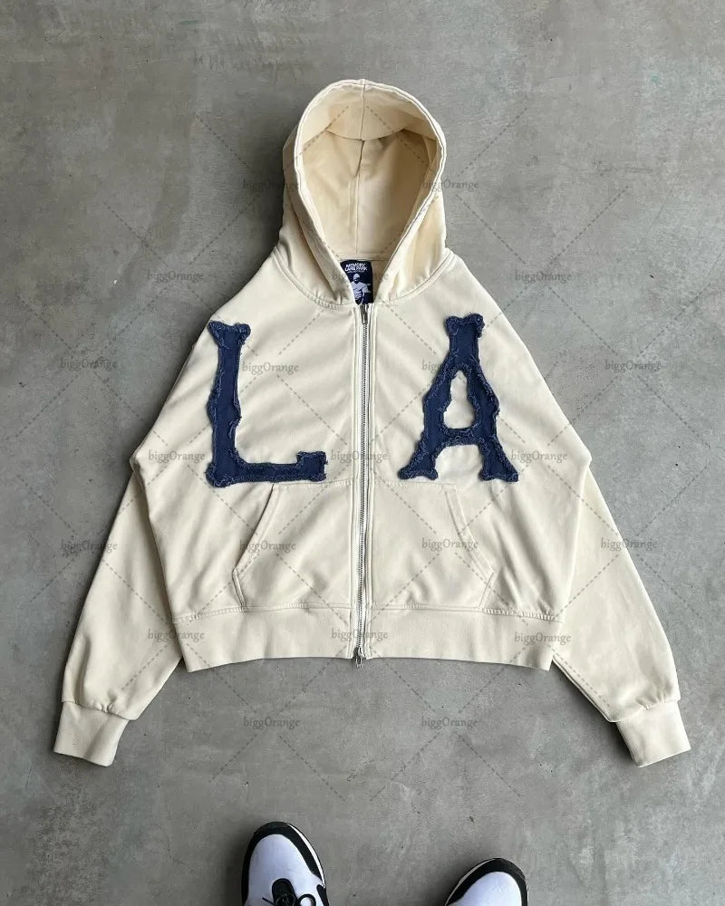 NY/LA Zip-Up Hoodie